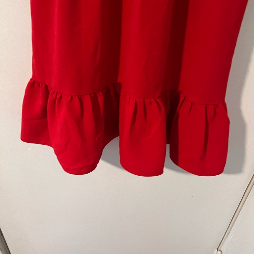 Dress the Population Ruffle Solange Dress in Rouge - Picture 7 of 13
